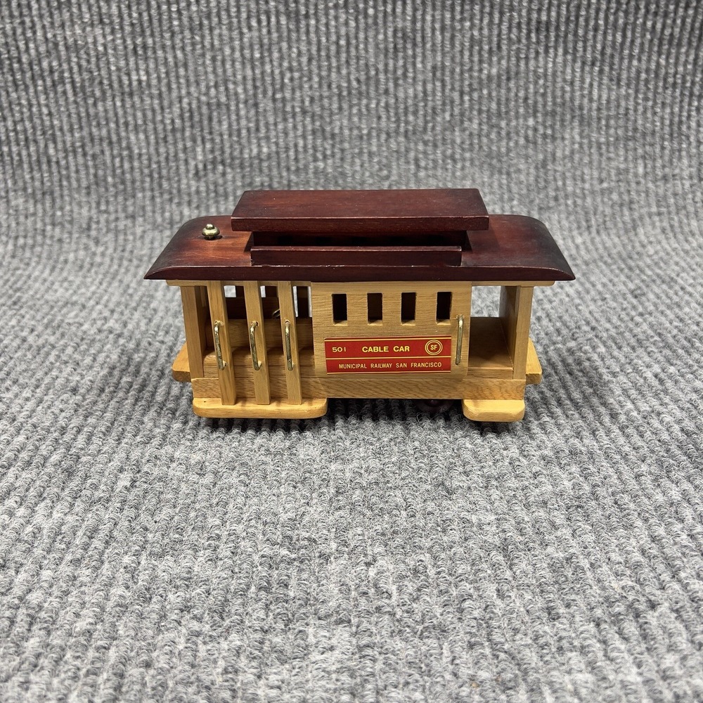 VTG‎ San Francisco Wooden 501 Cable 7" Car Municipal Railway Souvenir Wheels